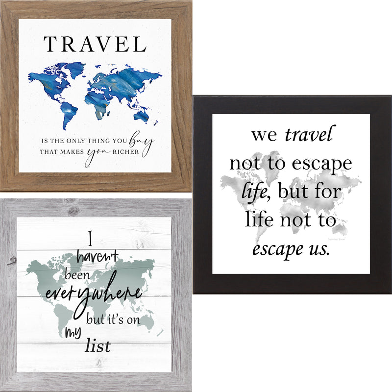 Travel Quotes With World Map