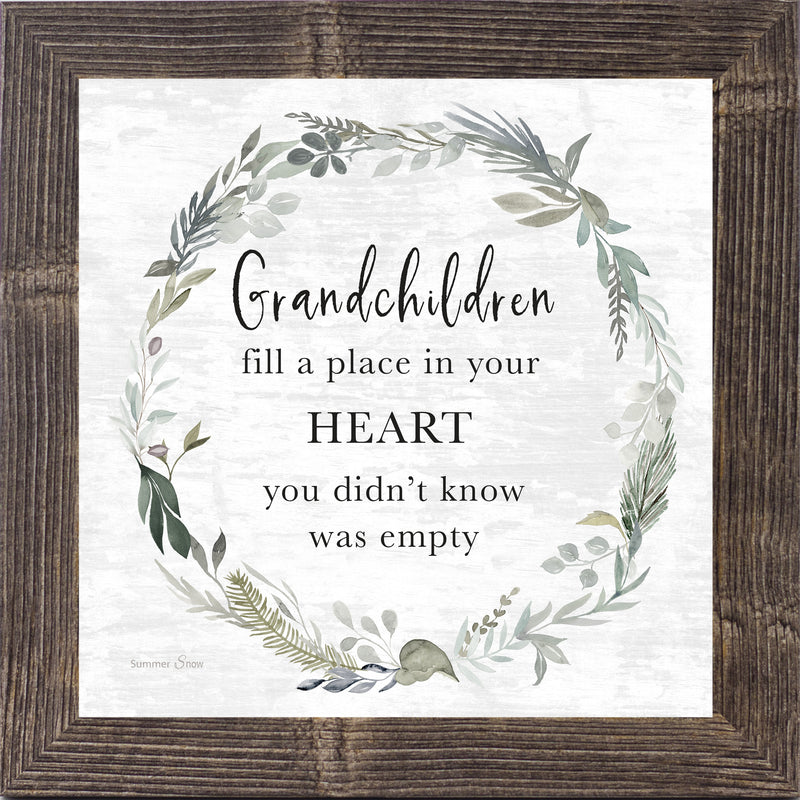 Grandchildren Fill a Place in Your Heart by Summer Snow SS936