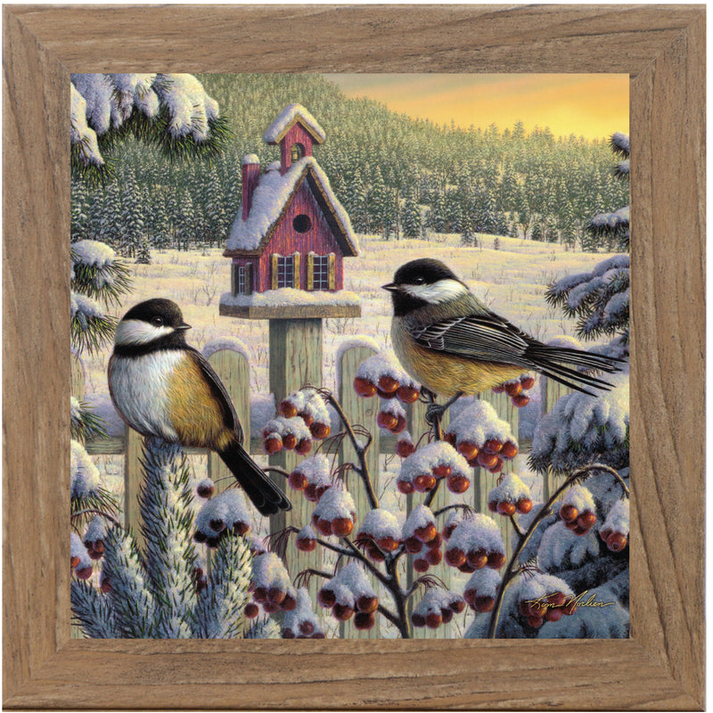 Winter Chickadees by Kim Norlien KN34