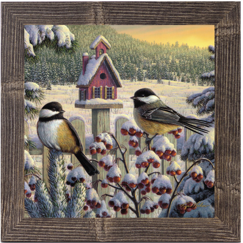 Winter Chickadees by Kim Norlien KN34