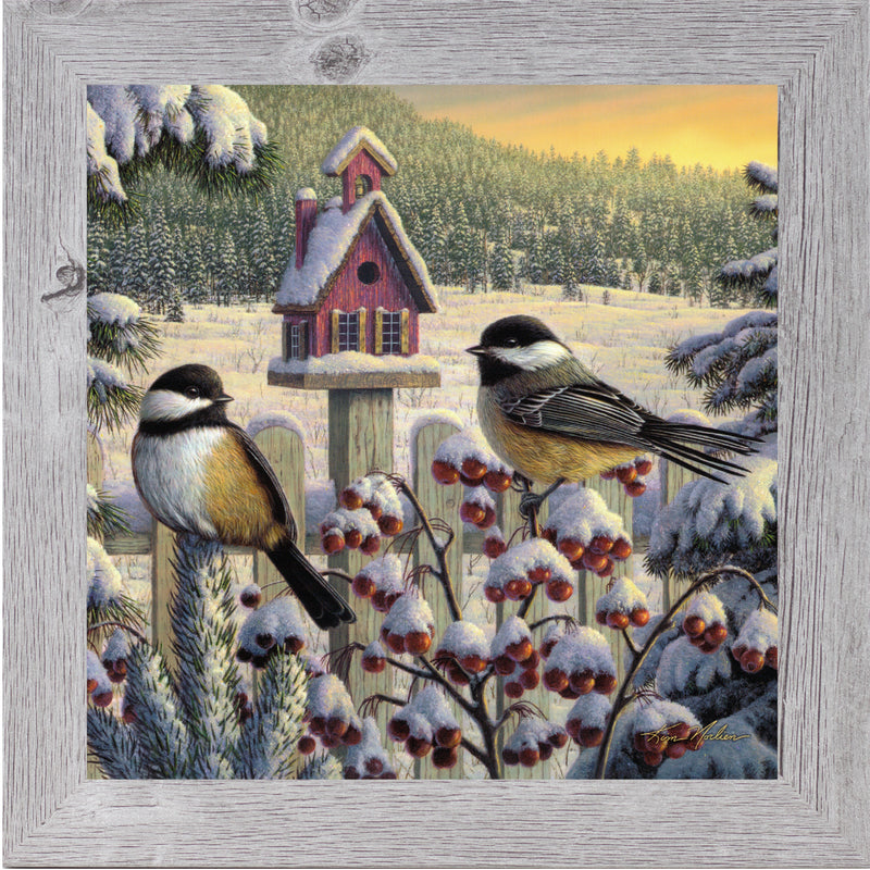 Winter Chickadees by Kim Norlien KN34