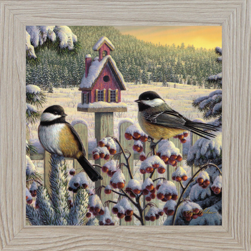 Winter Chickadees by Kim Norlien KN34