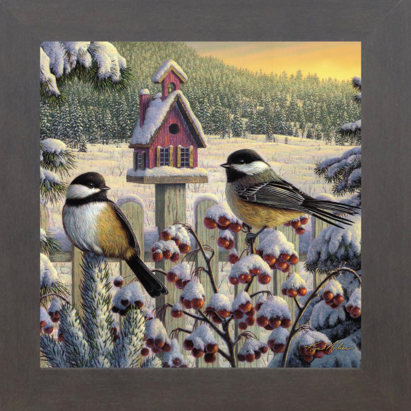 Winter Chickadees by Kim Norlien KN34